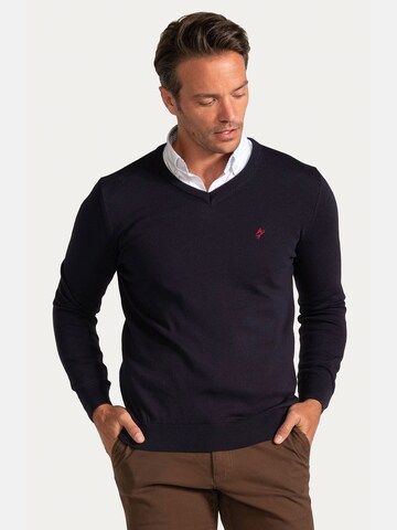 Jacey Quinn Pullover in Blau: Vorderseite