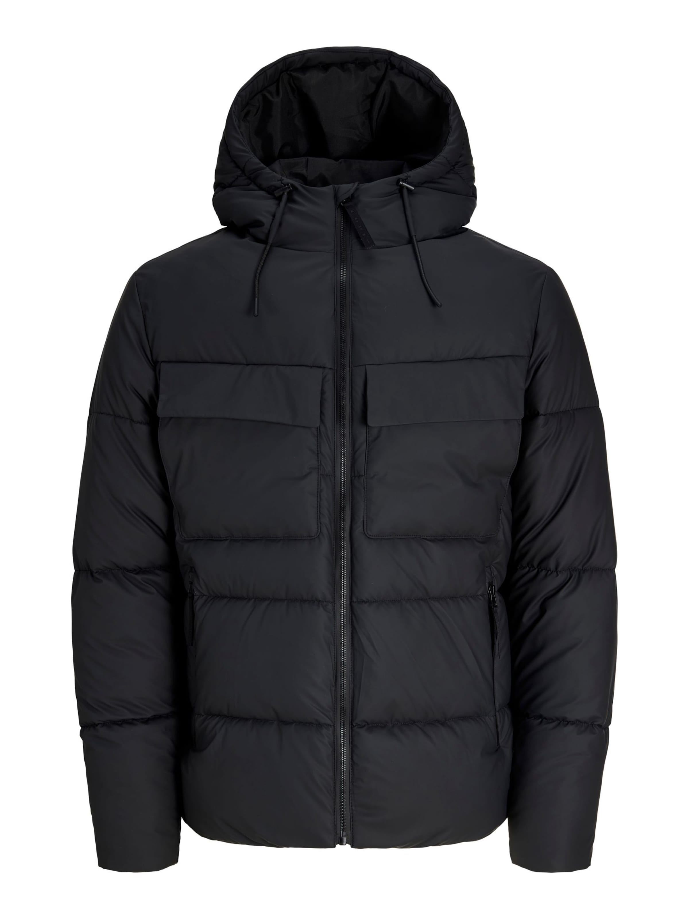 JACK & JONES Prehodna jakna 'JCOFusion' | črna barva: sprednja stran