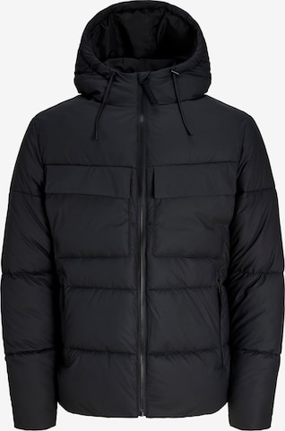 JACK & JONES Prehodna jakna 'JCOFusion' | črna barva: sprednja stran
