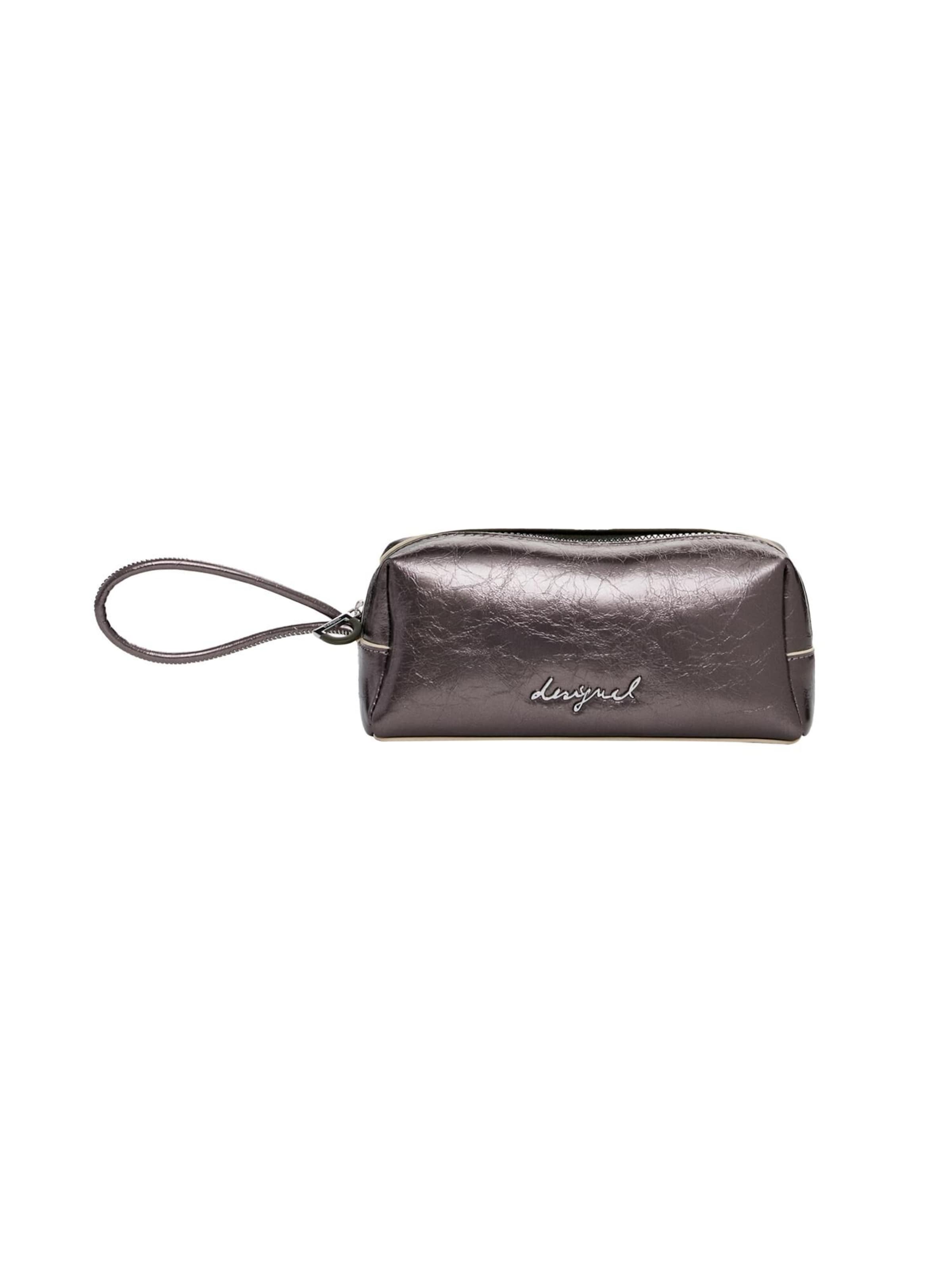 Desigual Toiletry Bag in Bronze: front