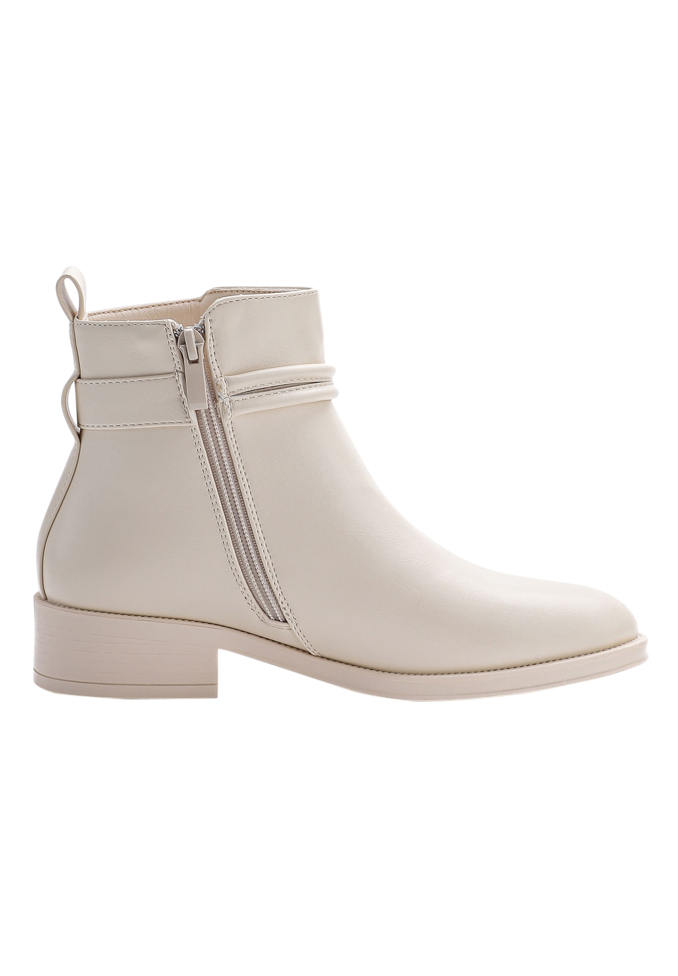 Elara Enkellaarsjes in Beige