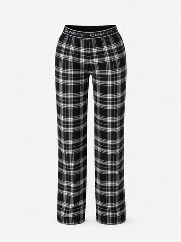 Pantaloncini da pigiama 'Leafletic Women’s Night Wear Long Pajama' di LEAFLETIC in nero: frontale