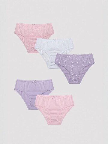 Sous-vêtements 'PENTI Basic 5er-Pack Baumwoll-Slips' Penti en violet : devant