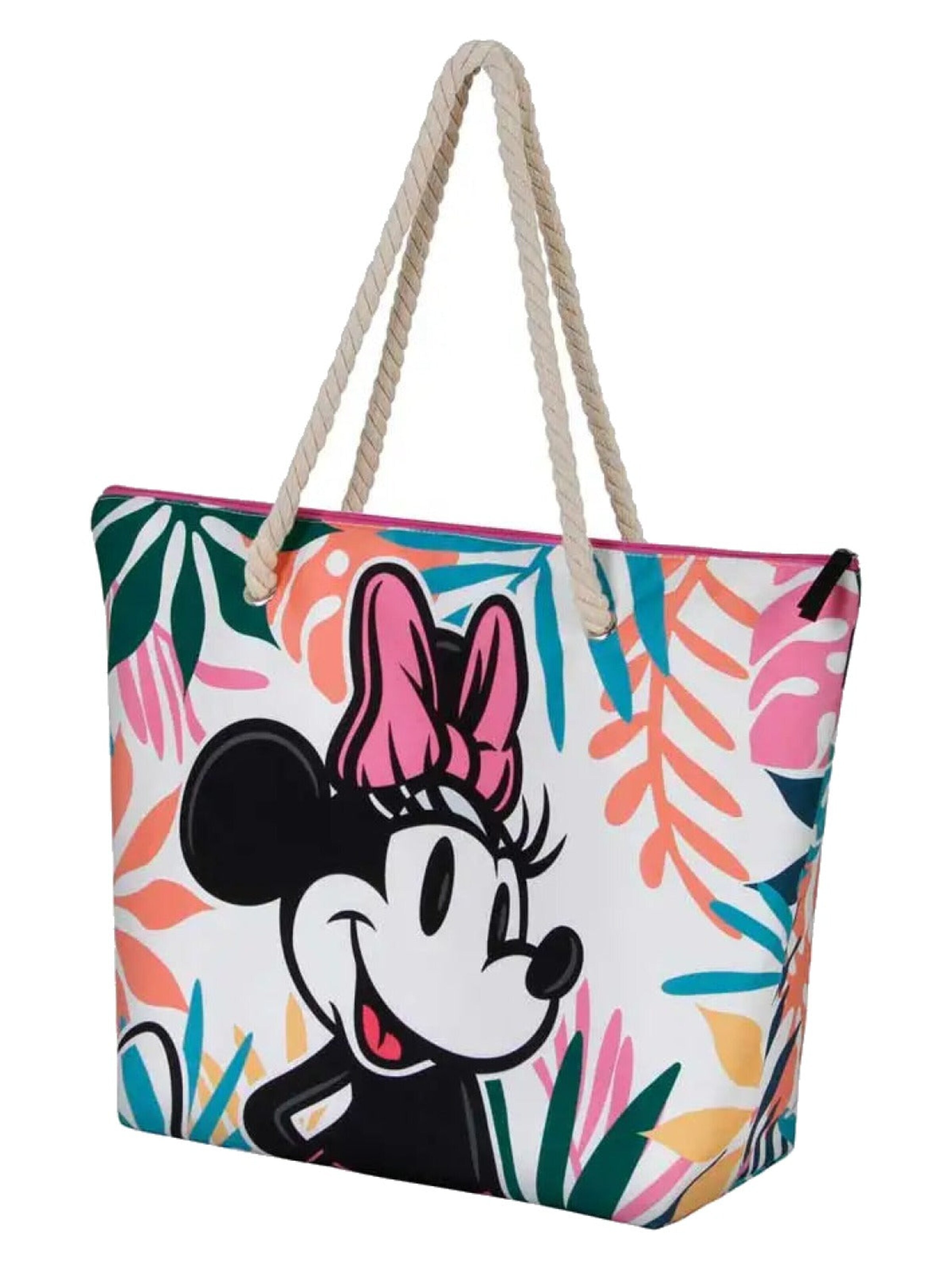 Sac de plage 'Disney Minnie Mouse Strandtas met Rits Meisjes Boodschappentas Dames' DISNEY en multicouleur