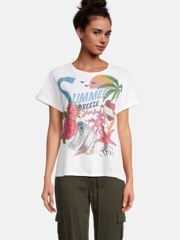 Frogbox Shirt in Wit: voorkant