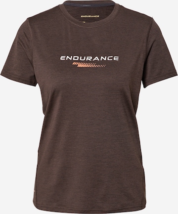 ENDURANCE Sportshirt 'Wange' in Braun: Vorderseite