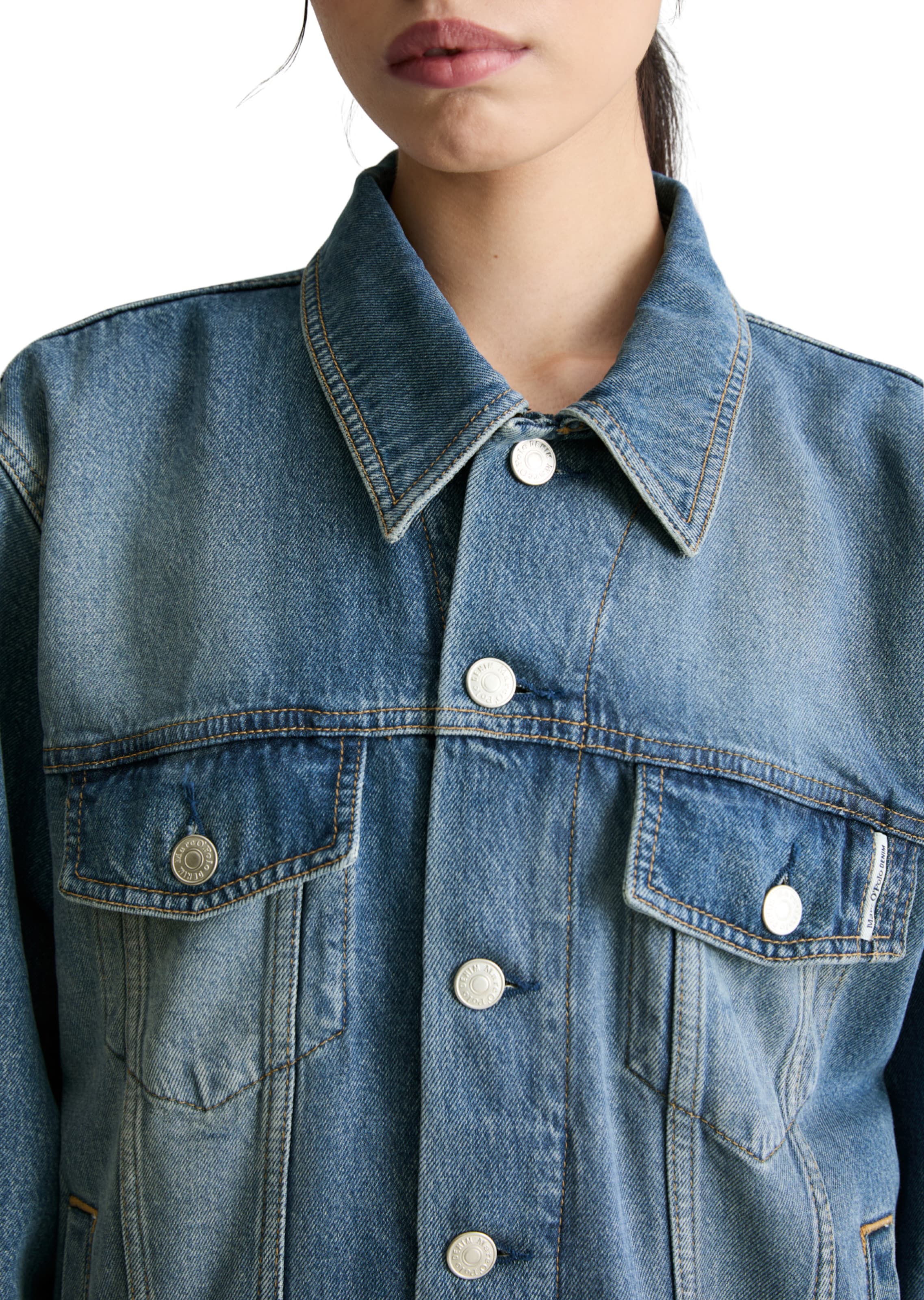 Marc O'Polo DENIM Tussenjas in Blauw