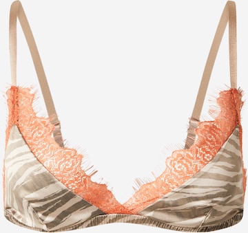 River Island Triangle Bra in Beige: front