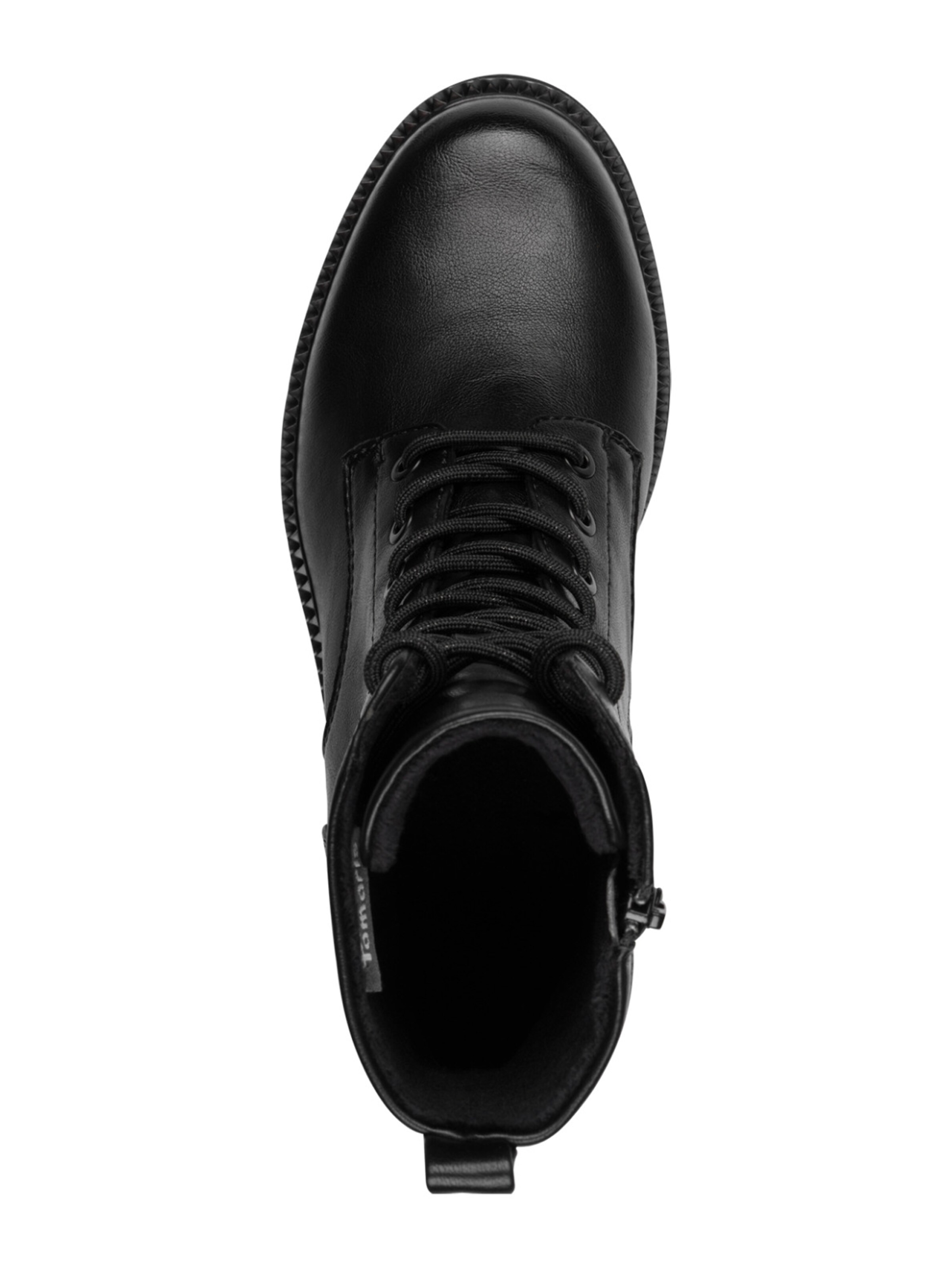 Tamaris Ботинки на шнуровке в Черный