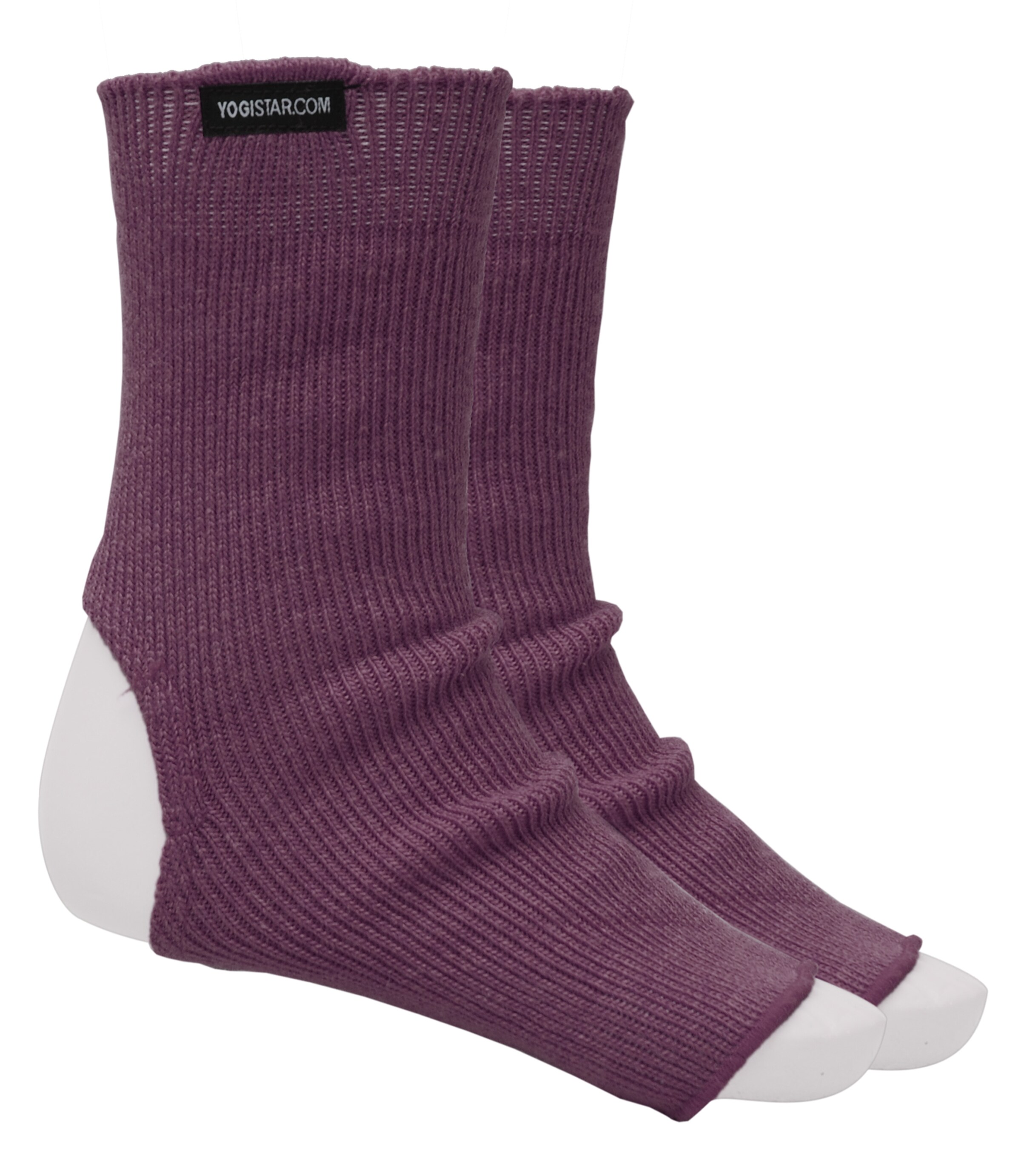 YOGISTAR.COM Yoga-socken in Lila: Vorderseite