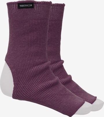 YOGISTAR.COM Athletic Socks in Purple: front