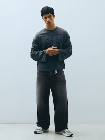Bershka Baggy Дънки в черно