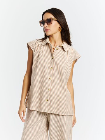 PROTEST Shirt 'PRTPeacy' in Braun