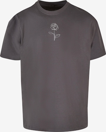 Merchcode T-Shirt 'Rose' in Grau: predná strana