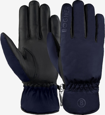 BOGNER Athletic Gloves 'Jamie STORMBLOXX™' in Blue: front