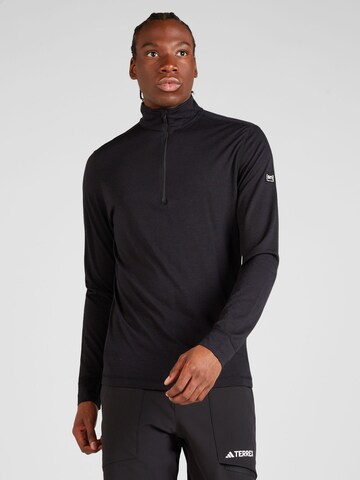 super.natural Athletic Sweatshirt 'TUNDRA175' in Black: front