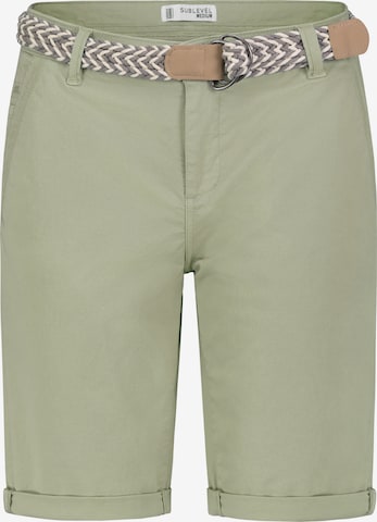 Sublevel Regular Shorts in Grün: Vorderseite