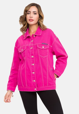 CIPO & BAXX Between-Season Jacket in Pink: front