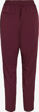 VILA Tapered Élére vasalt nadrágok 'VIVARONE' - lila