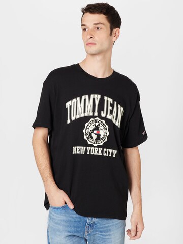 juoda Tommy Jeans Marškinėliai: priekis