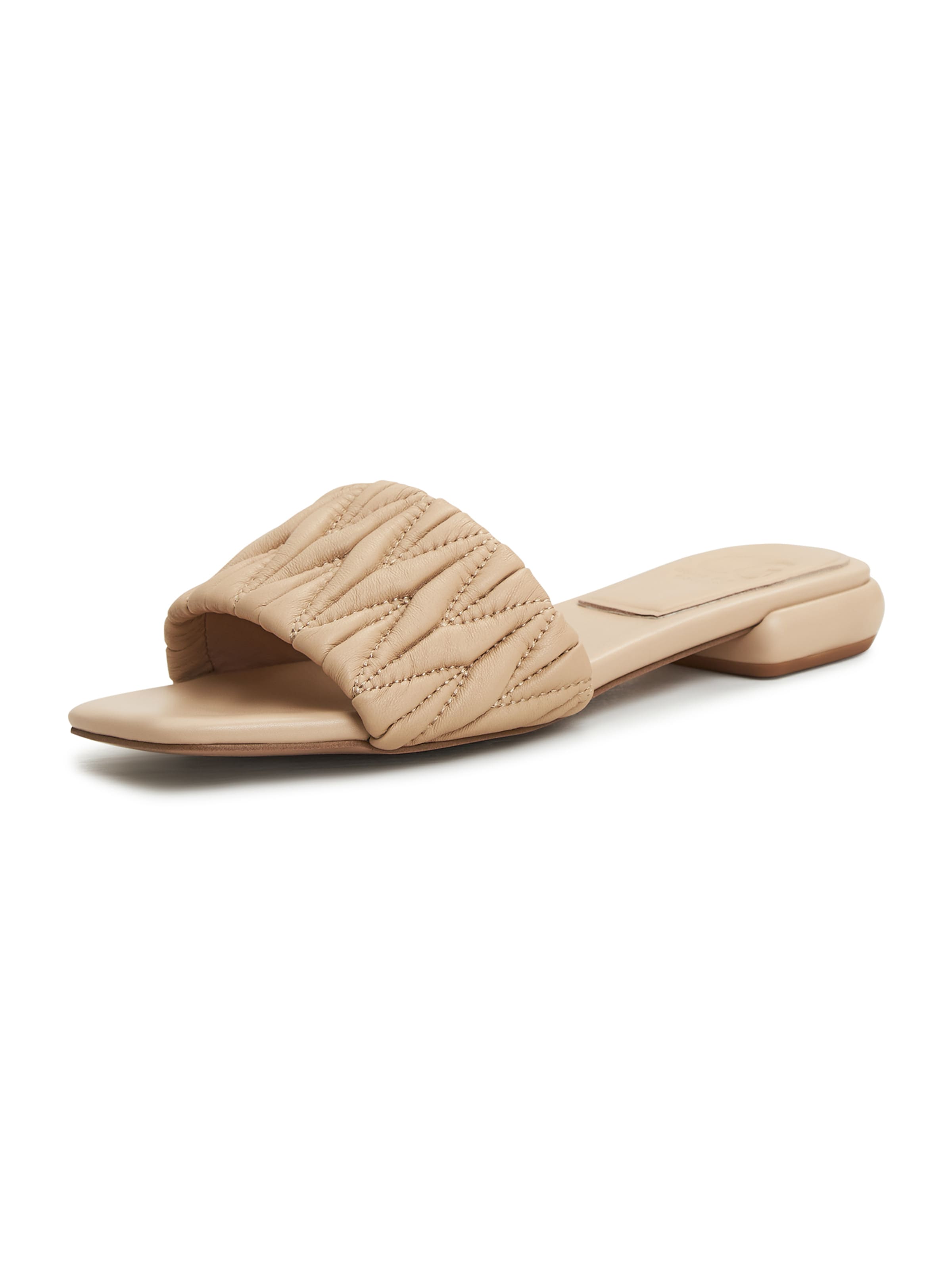 Sandales CESARE GASPARI en beige : devant