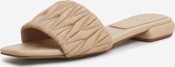 Sandales CESARE GASPARI en beige : devant