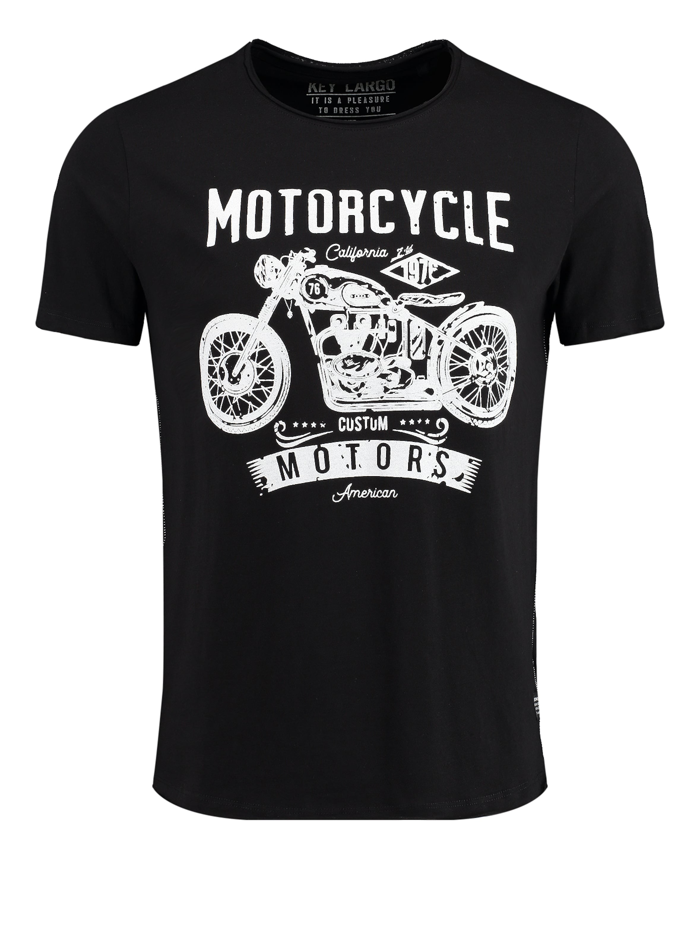 T-Shirt 'OREGON TRAIL' Key Largo en noir : devant