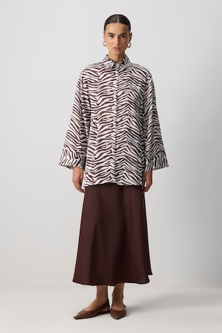 Touche Prive Bluse in Braun: Vorderseite