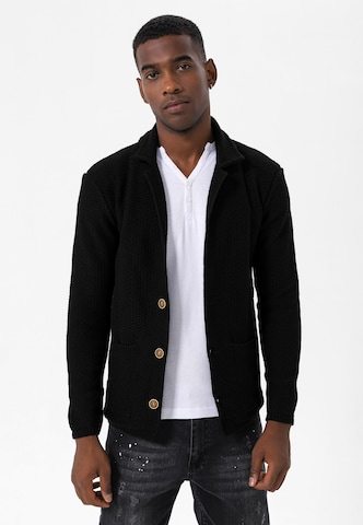 Jimmy Sanders Knit Cardigan in Black