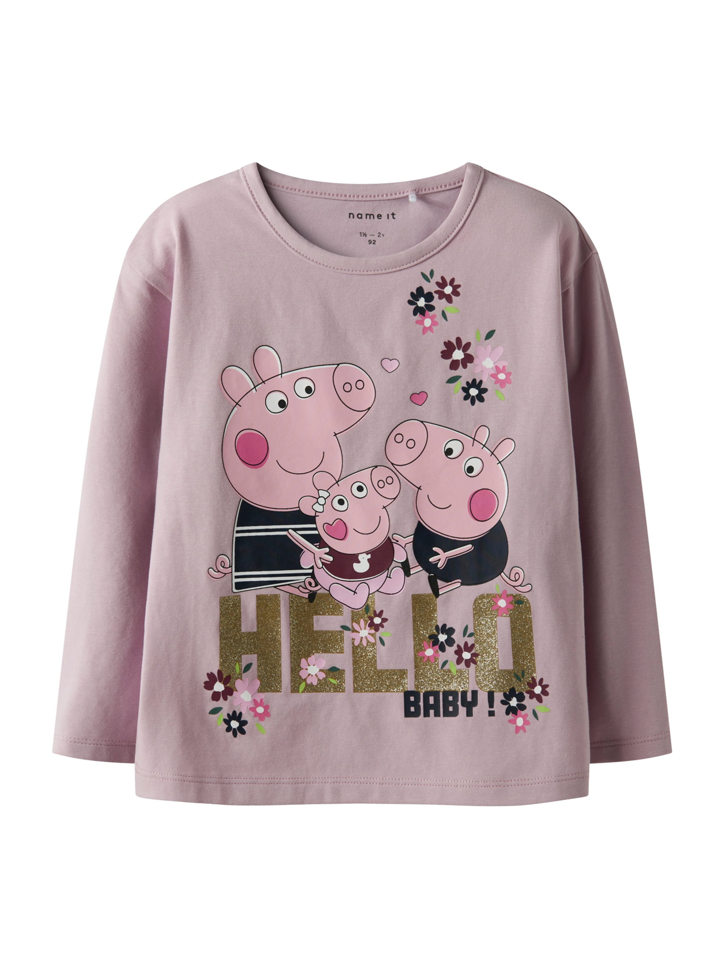 Tricou 'NMFORA PEPPA' de la NAME IT pe mov: față
