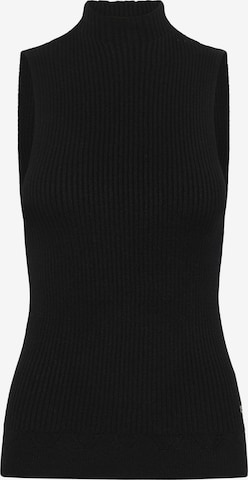 Cream Top 'Dela' in Schwarz: Vorderseite