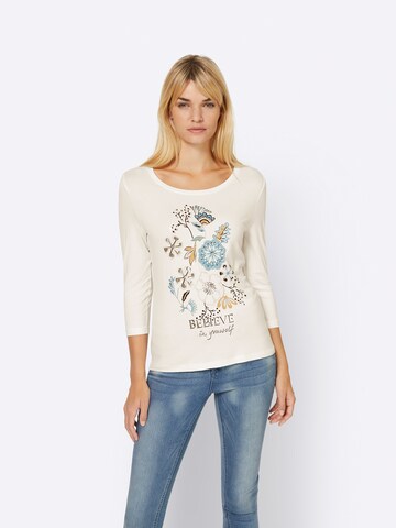 heine T-shirt i beige: framsida