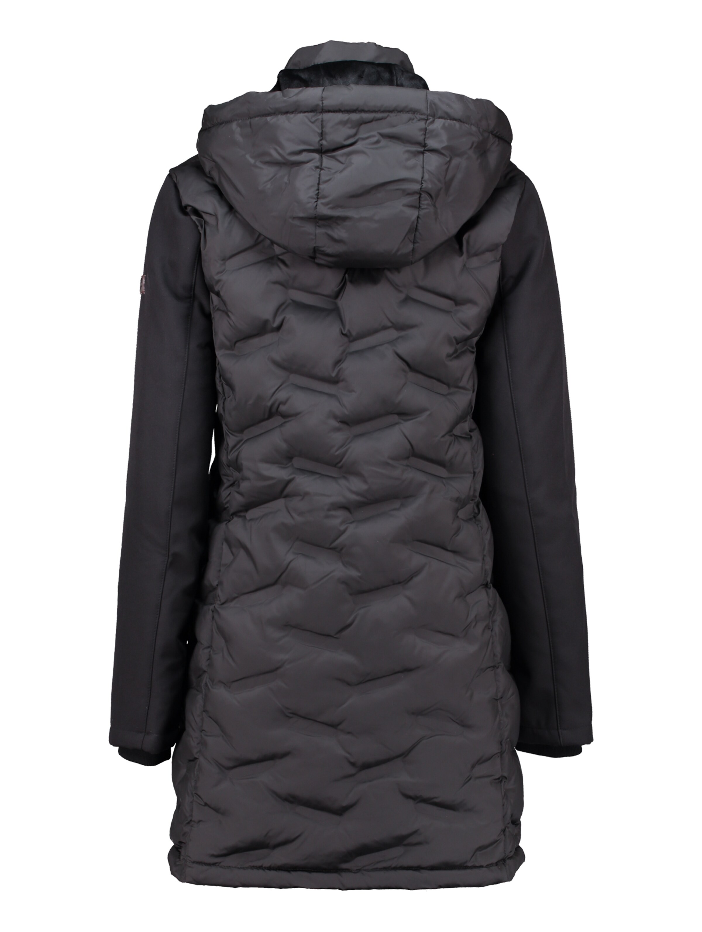 ZABAIONE Between-Seasons Coat in Black