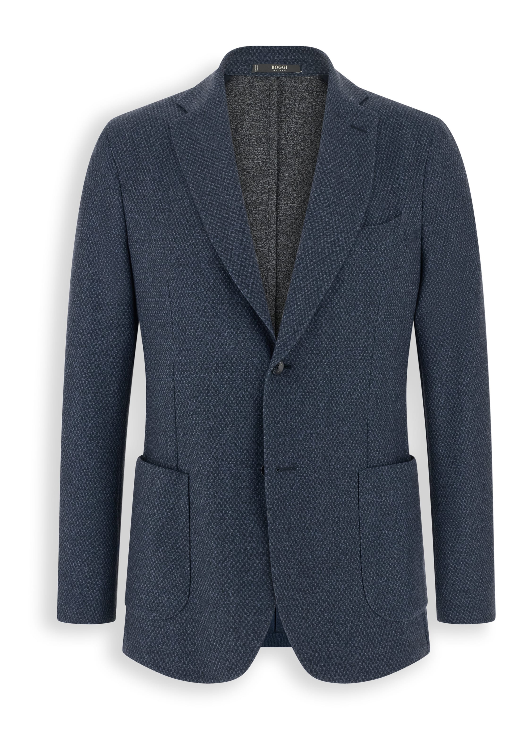 Coupe regular Veste de costume Boggi Milano en bleu : devant
