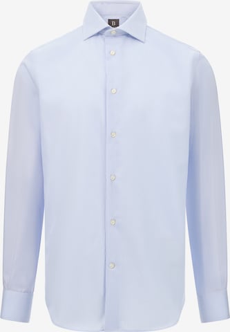 Camicia di Boggi Milano in blu: frontale