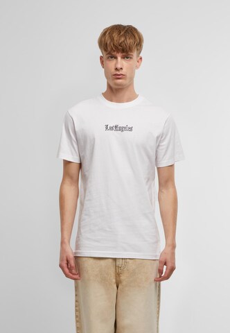 Maglietta 'Los Angeles' di Mister Tee in bianco: frontale