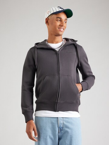 G-STAR Sweat jacket 'Old Skool' in Grey: front