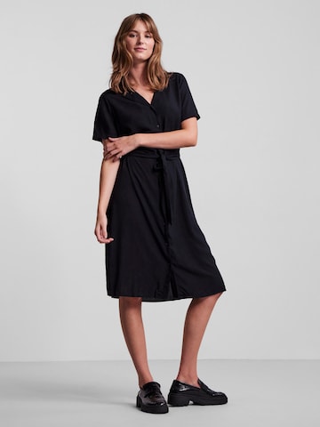 PIECES Shirt Dress 'Olivia' in Black