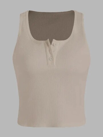 Top di Hiccup in beige: frontale