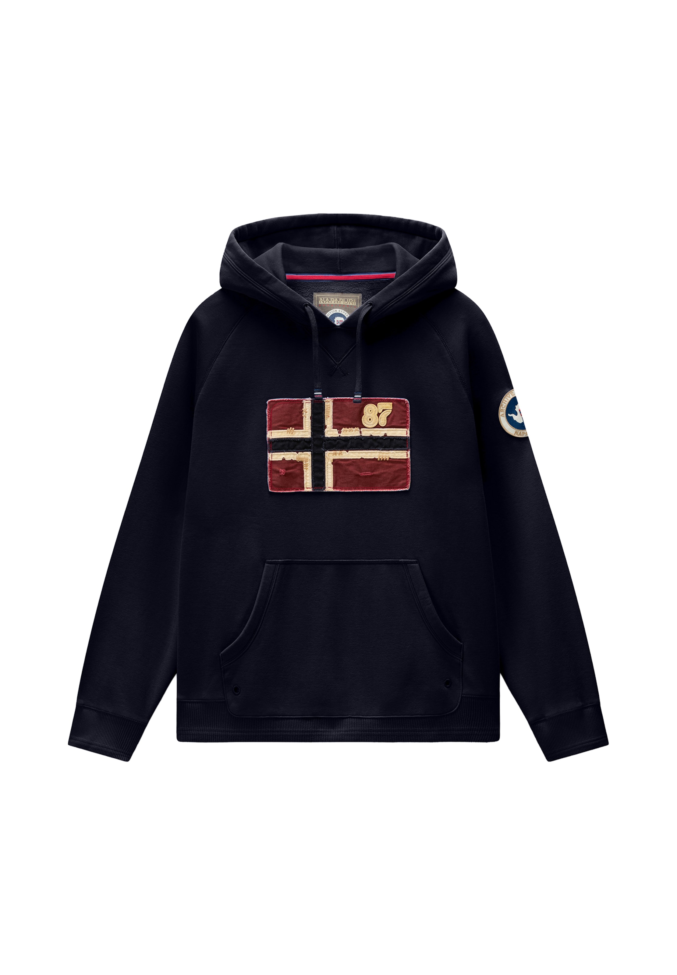 NAPAPIJRI Sweatshirt 'B-ARCHIVE' in Blue: front