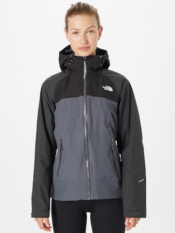 Veste outdoor 'STRATOS' THE NORTH FACE en gris : devant