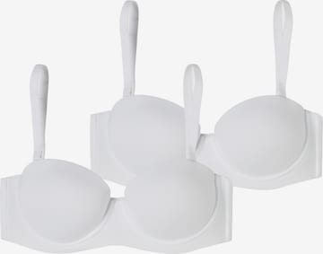 Soutien-gorge ' Bandeau mit Schale - Unique Micro ' SCHIESSER en blanc : devant