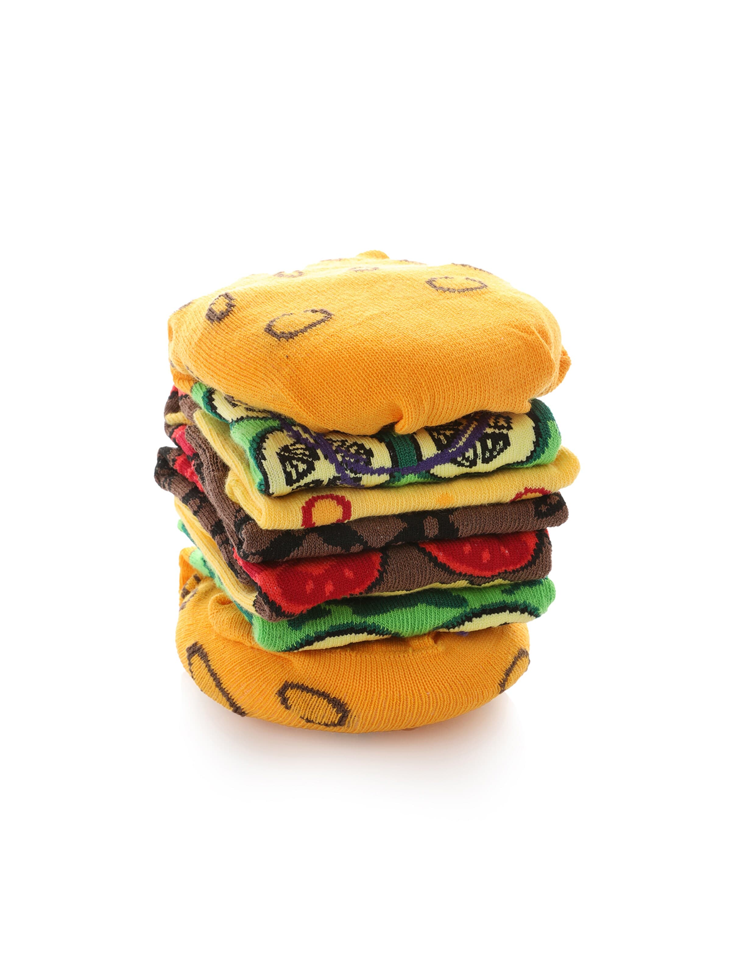 Crea Socks Sukat 'Hamburger' värissä monivärinen