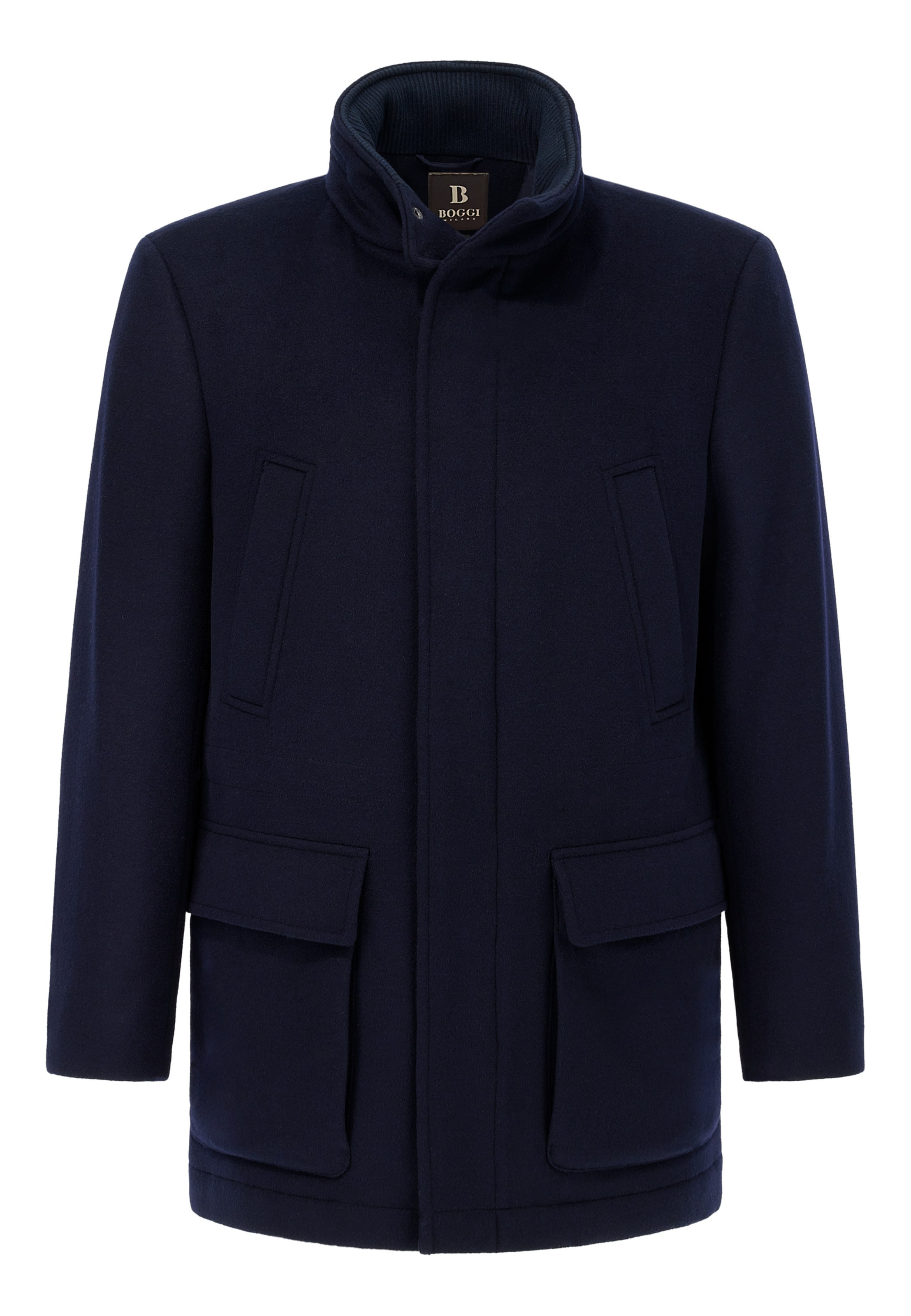 Cappotto di mezza stagione di Boggi Milano in blu: frontale