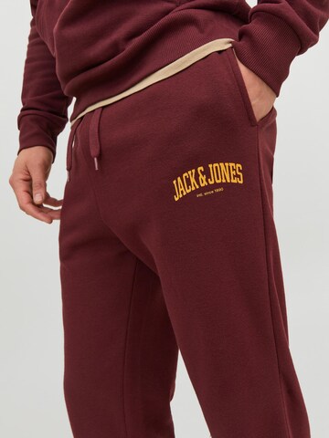 JACK & JONES Alt kitsenev Püksid 'Kane Josh', värv punane