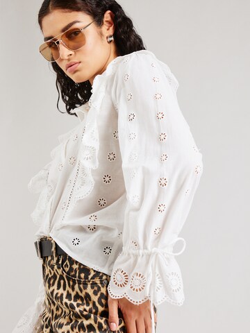 VILA ROUGE EDIT - Blusa 'VIHOLLA ROU' en blanco