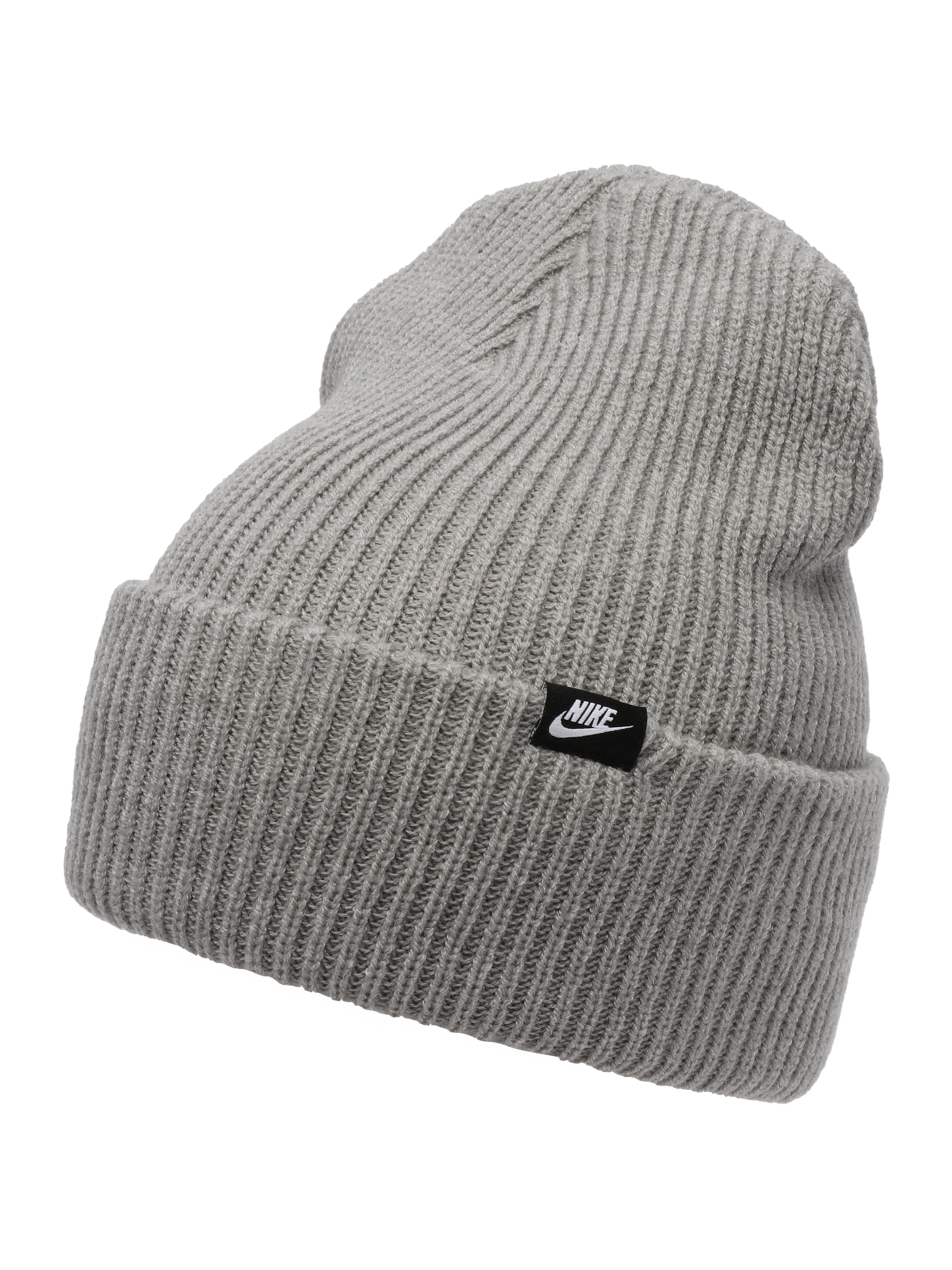 Nike Sportswear Czapka 'Peak Futura' w kolorze szary: przód