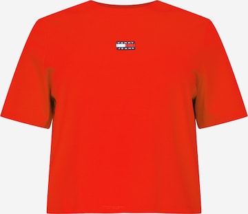 Tommy Jeans Curve - Camiseta en rojo: frente