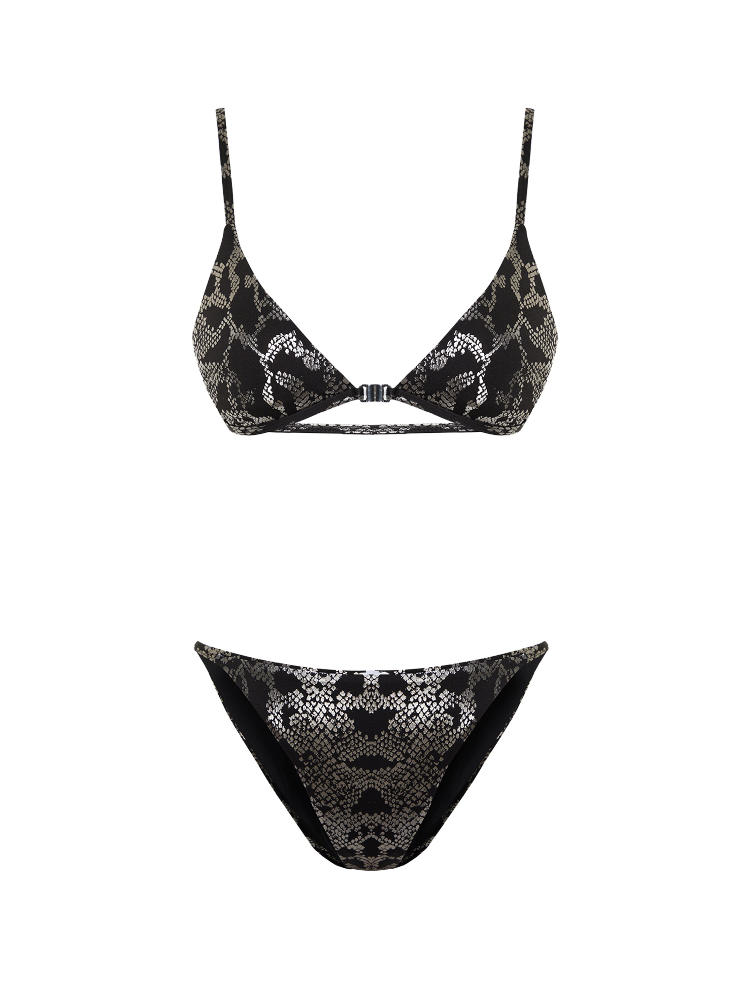Trendyol Trikotni nedrčki Bikini | črna barva: sprednja stran