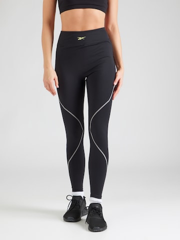 Reebok Skinny Sportsbukser i sort: forside